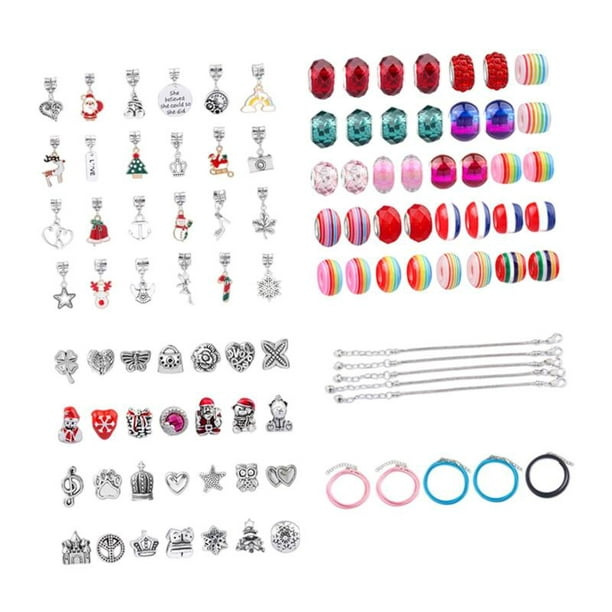 FREE P&P 50 PCs Dotted Spacer Beads Fit Charm Bracelet